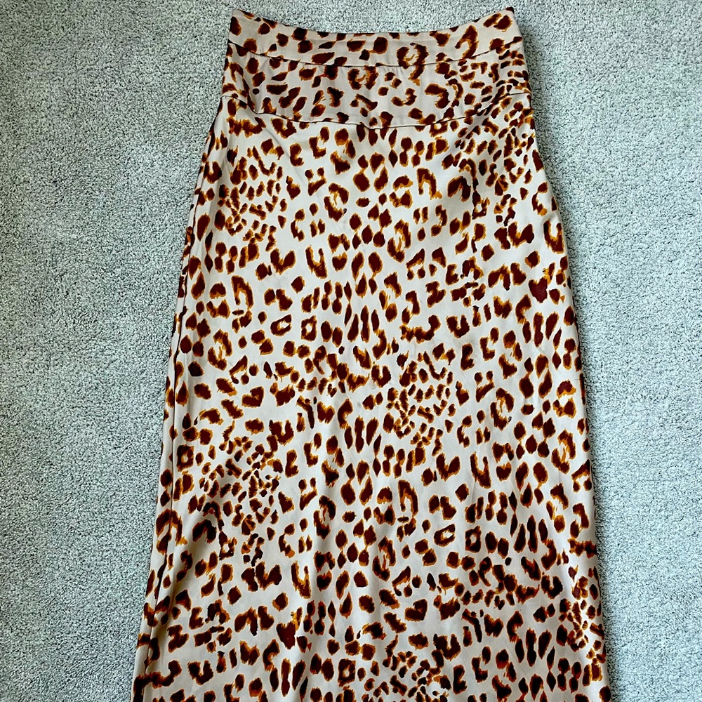 Free People Leopard Skirt